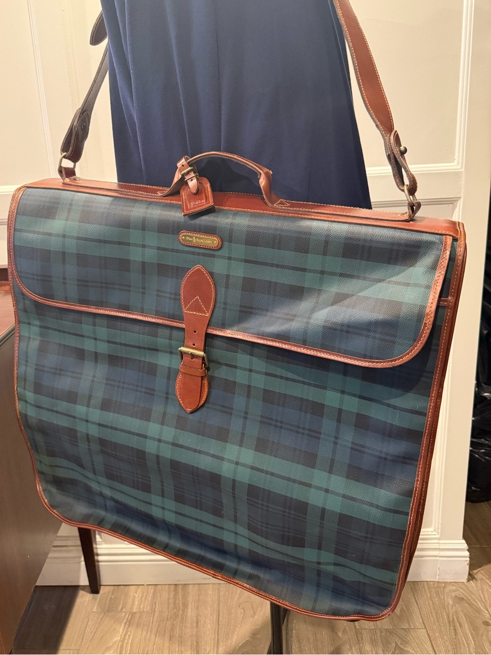 Vintage Polo Ralph Lauren Blackwatch Plaid Garment Bag